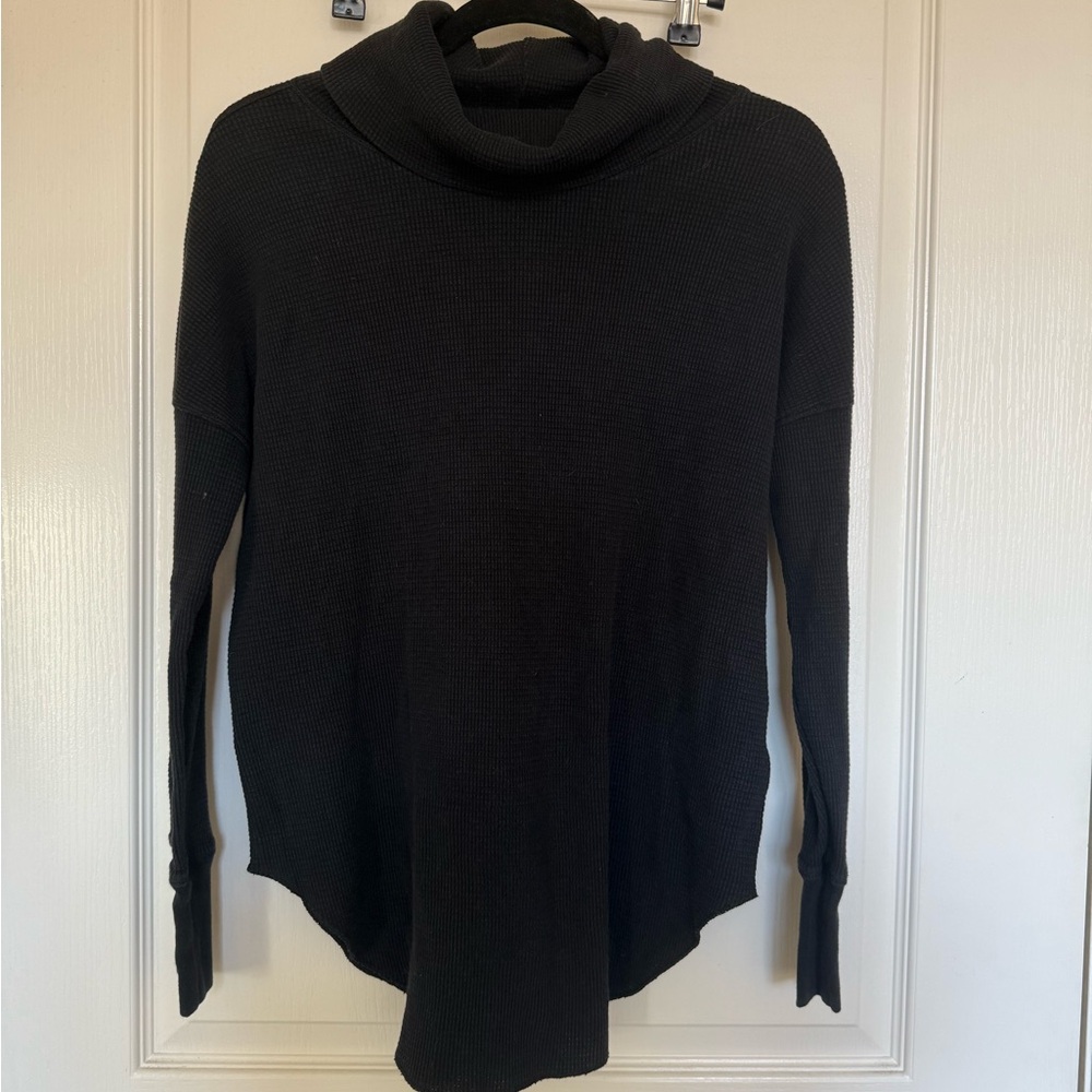 Babaton black Ribbed Knit Top